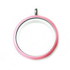 Pink Rim Screw Top Locket